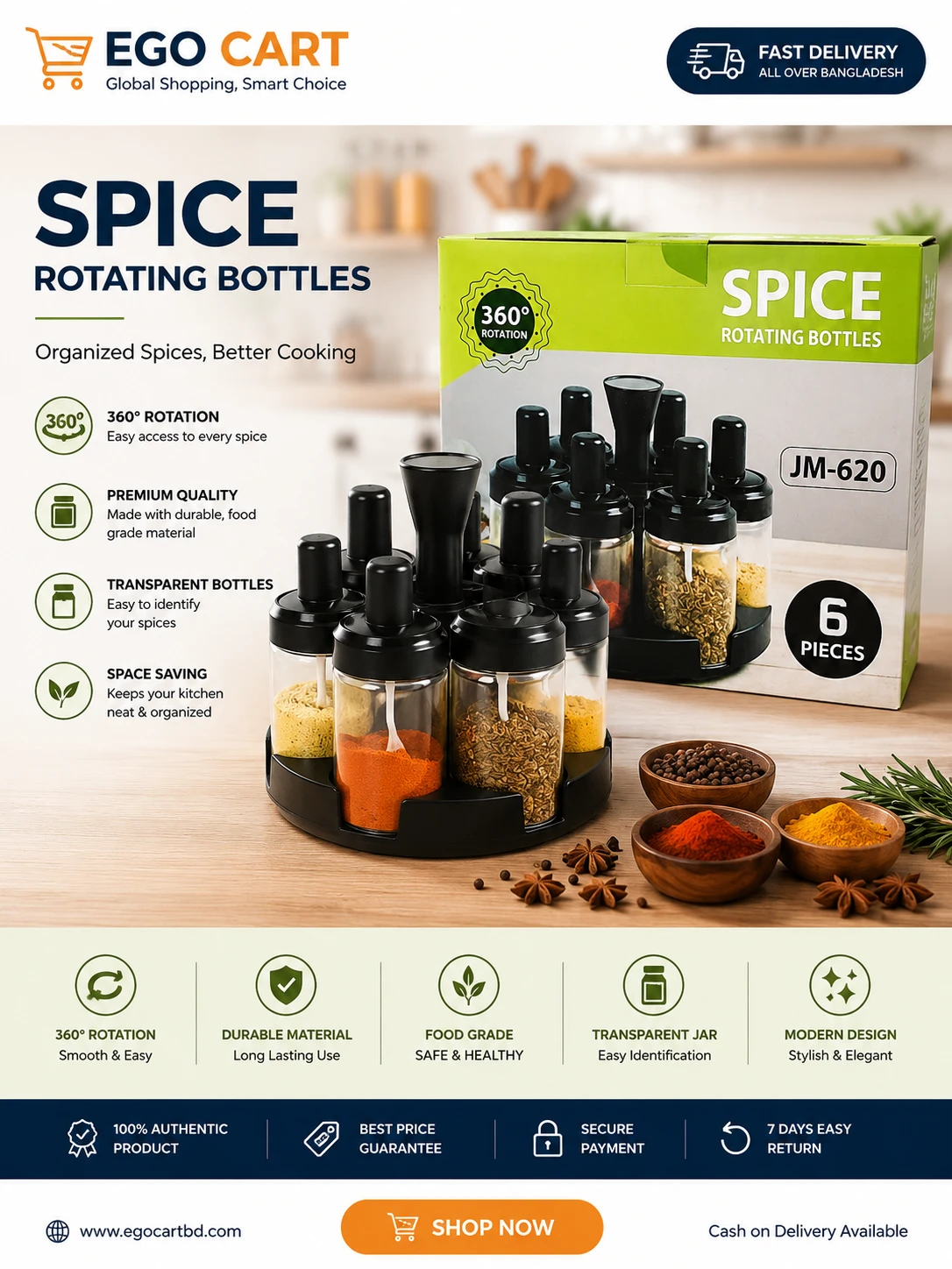 Spice Rotating Bottles