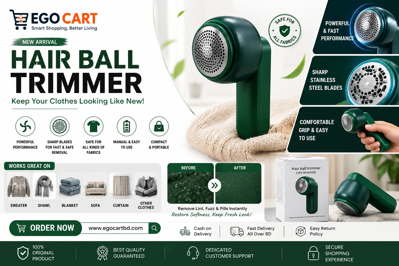 Hair Ball Trimmer (Lint Remover)